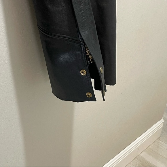 Vintage BRANDED GARMENT INC Motorcycle Leather Riding Biker Chaps Made In USA XL - Picture 6 of 9